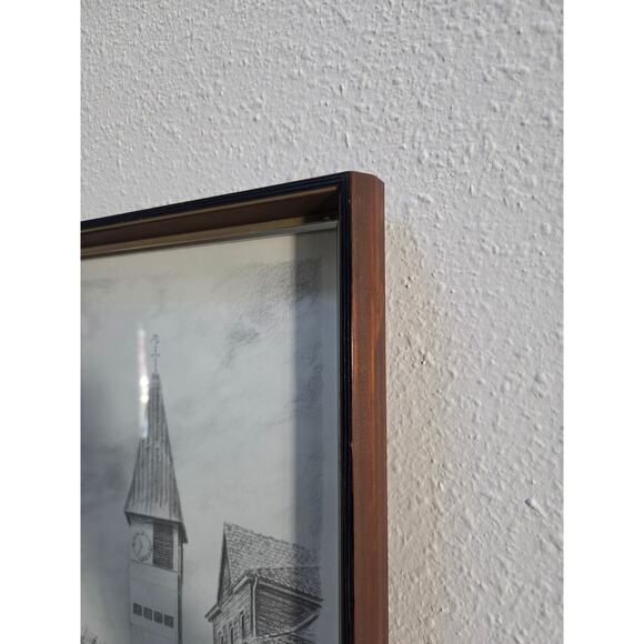 Hermann Kuhn Kemnat Germany Print St Bartholomaus Church 19x13.75" Framed - Picture 6 of 10